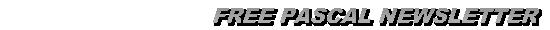 Free Pascal Newsletter 