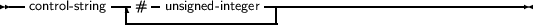 --           --   -             --------------------------------
  control- string -#---unsigned- integer-|
     