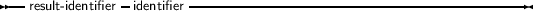 --            -       ------------------------------------------
  result- identifier identifier
     